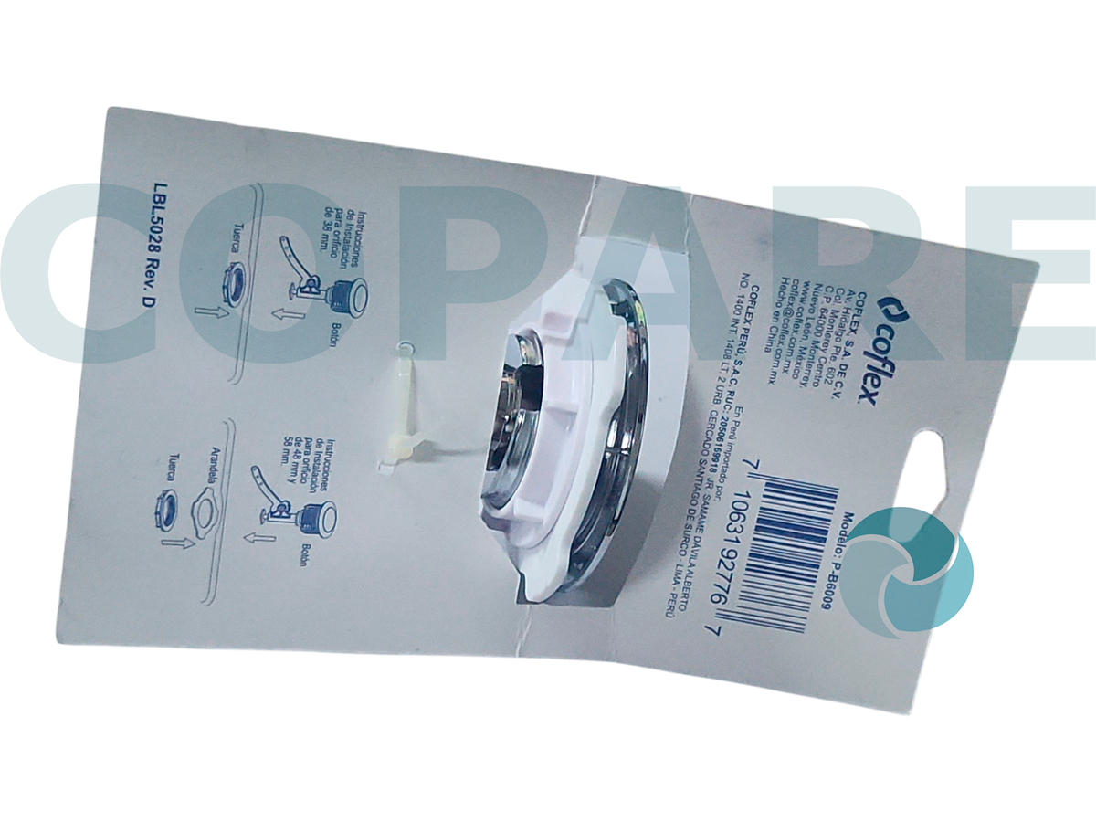 BOTON SUPERIOR UNIVERSAL COFLEX P-B6009 PARA VALVULA DE DESCARGA TRADICIONAL