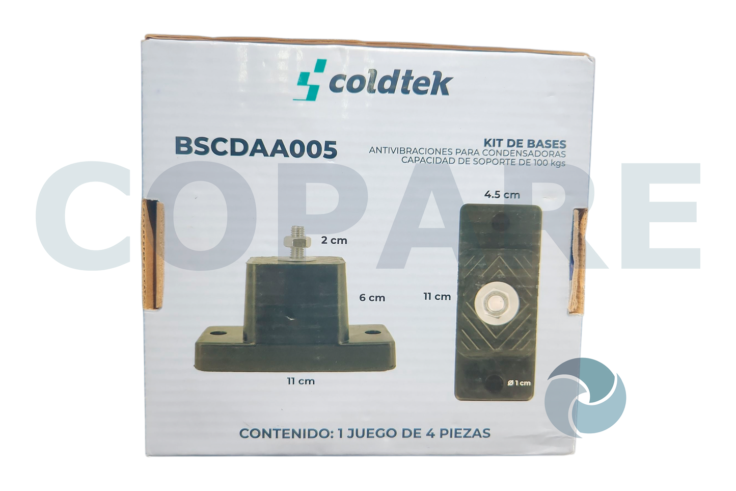 BASE DE HULE PARA CONDENSADORA JGO. XAIR118/REFMI037