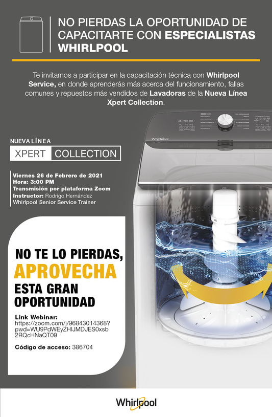 Capacitación técnica Nueva Línea Lavadoras Xpert Collection