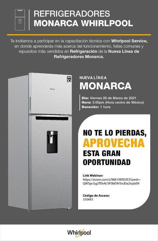 Capacitacion de Refrigeradores Monarca de Whirlpool