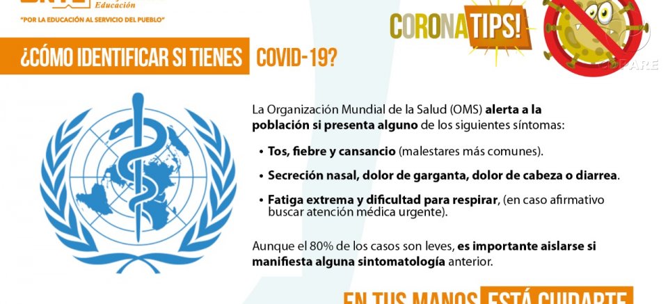 ¿Cómo identificas si tienes COVID-19?