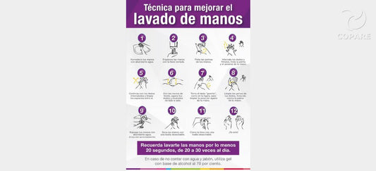 Técnica para mejorar el lavado de manos.