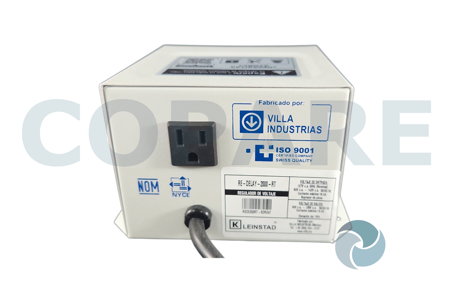 COMPENSADOR DE VOLT 2000V MARCA KLEINSTAD REDELAY200RT