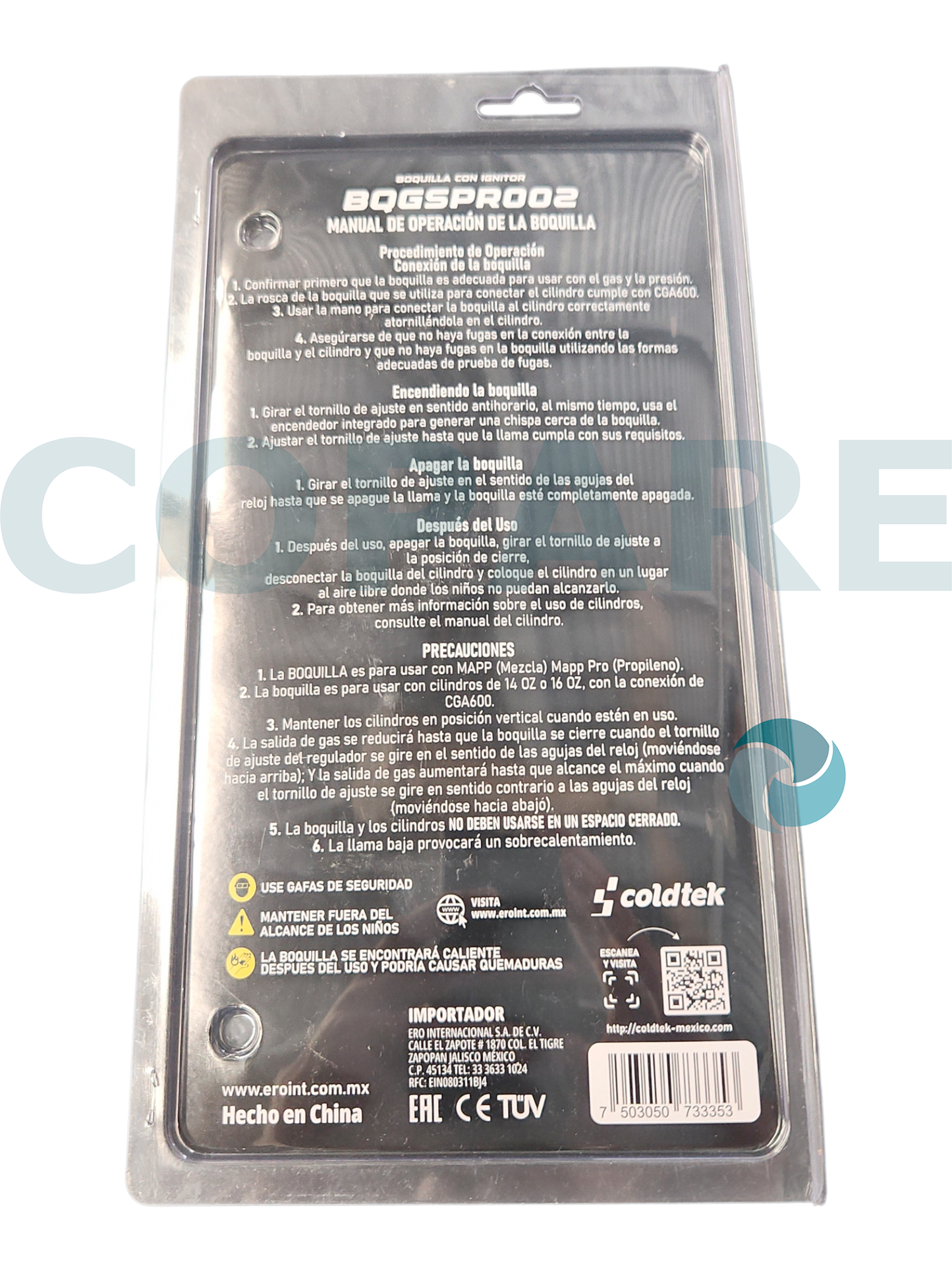 BOQUILLA CON ENCENDIDO ELECTRONICO A-T801S/BQGSPR002