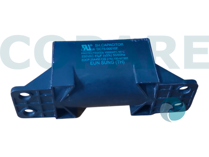 CAPACITOR 45 MFD 250 DAEWOO ORIGINAL CON BASE SAIM