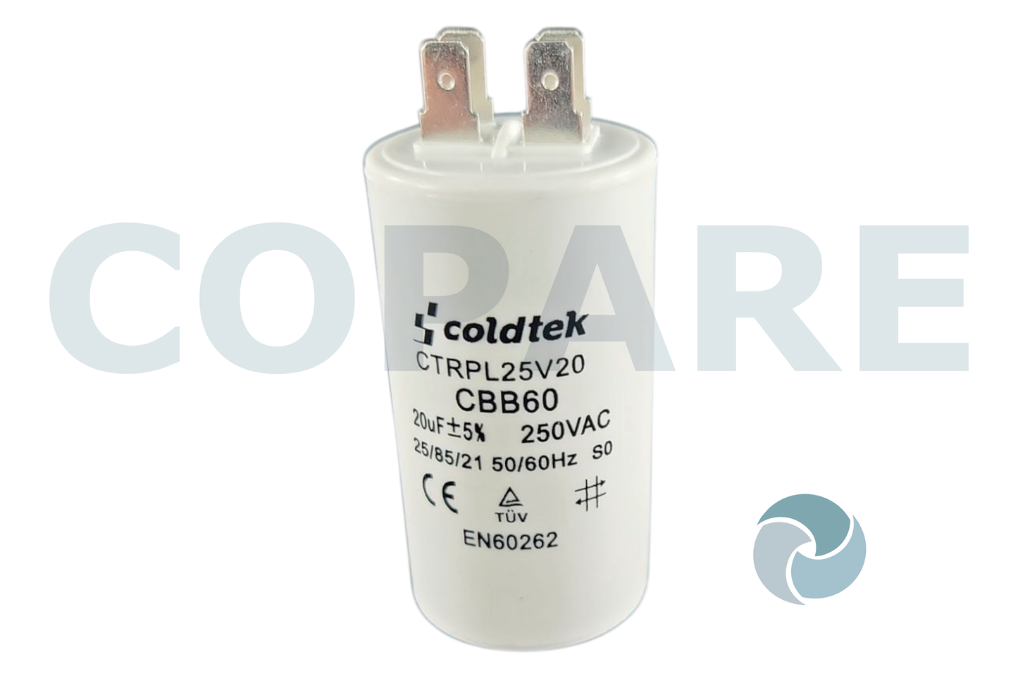 CAPACITOR 20MFD A 250V PARA BOMBA SUMERGIBLE