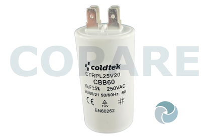 CAPACITOR 20MFD A 250V PARA BOMBA SUMERGIBLE