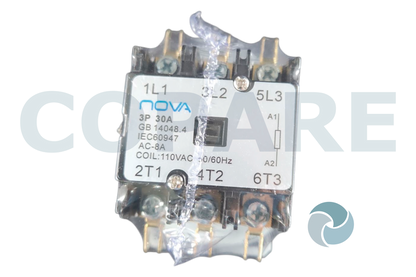 CONTACTOR 3 POLOS, 30 AMP 110V