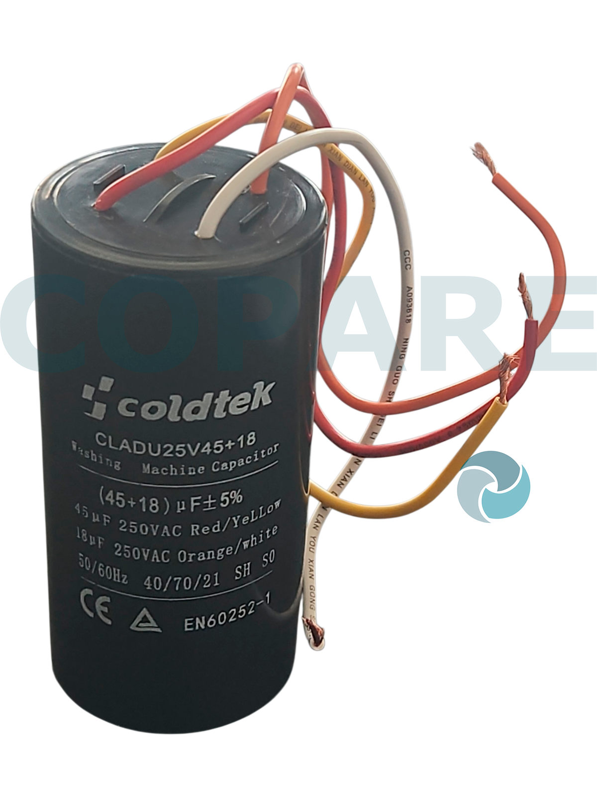 CAPACITOR 45MFD + 18 250V CLADU25V45+18