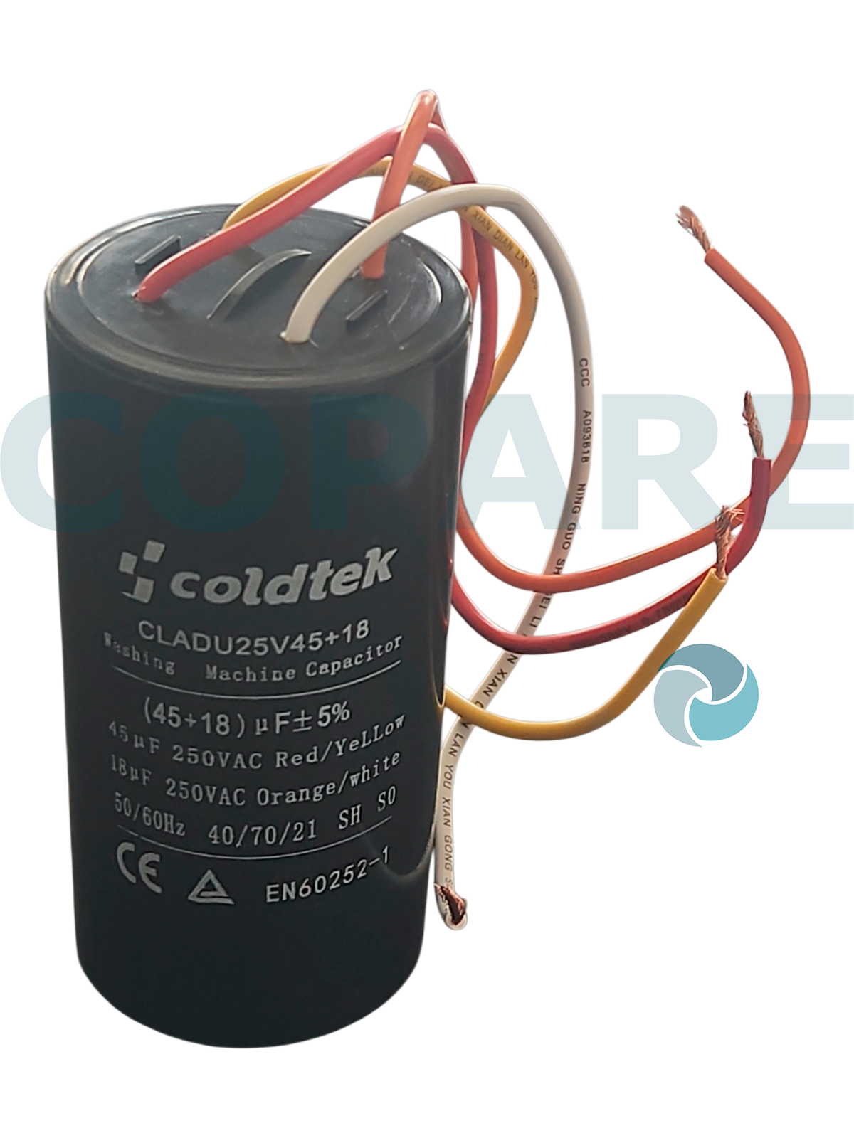 CAPACITOR 45MFD + 18 250V CLADU25V45+18