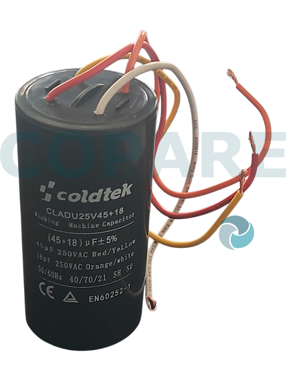 CAPACITOR 45MFD + 18 250V CLADU25V45+18