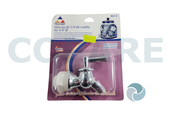 LLAVE PARA PORTAGARRAFON 1/4 DE VUELTA PLATEADA 8755-2