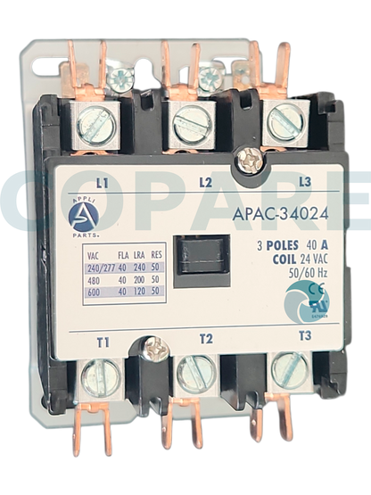 CONTACTOR 3 POLOS 40AM 24V G0323_0403
