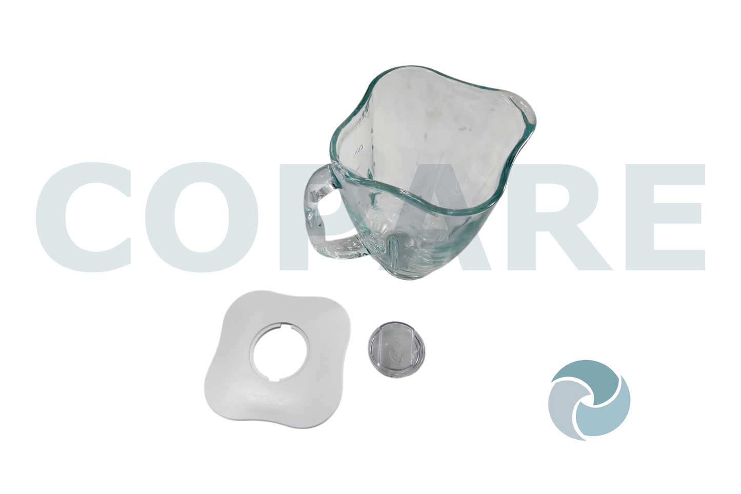 VASO OSTER CUBE COMPLETO CRISTAL CON TAPA 4918011805