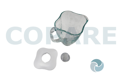 VASO OSTER CUBE COMPLETO CRISTAL CON TAPA 4918011805