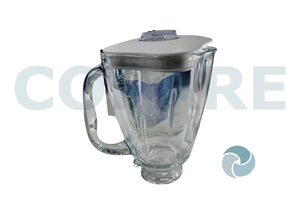 VASO OSTER CUBE COMPLETO CRISTAL CON TAPA 4918011805