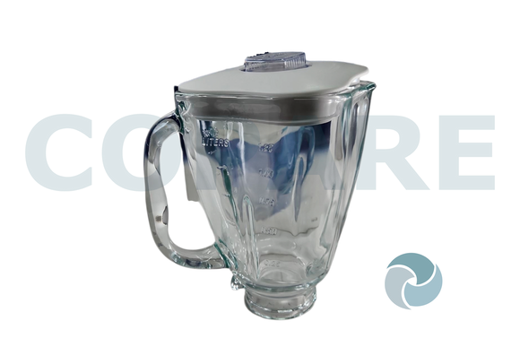 VASO OSTER CUBE COMPLETO CRISTAL CON TAPA 4918011805