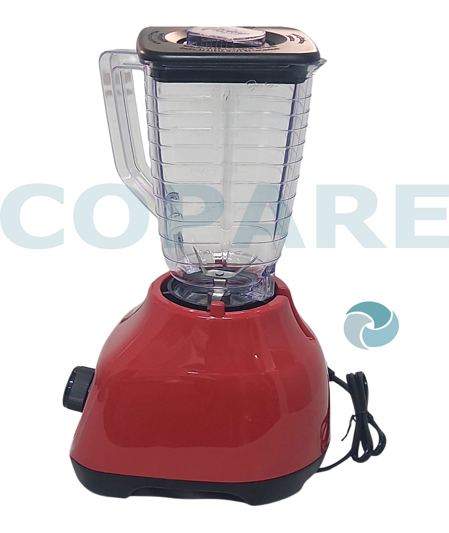 LICUADORA OSTER 2 VELOCIDADES PERILLA ROJA VASO DE PLASTICO 550W 2110674
