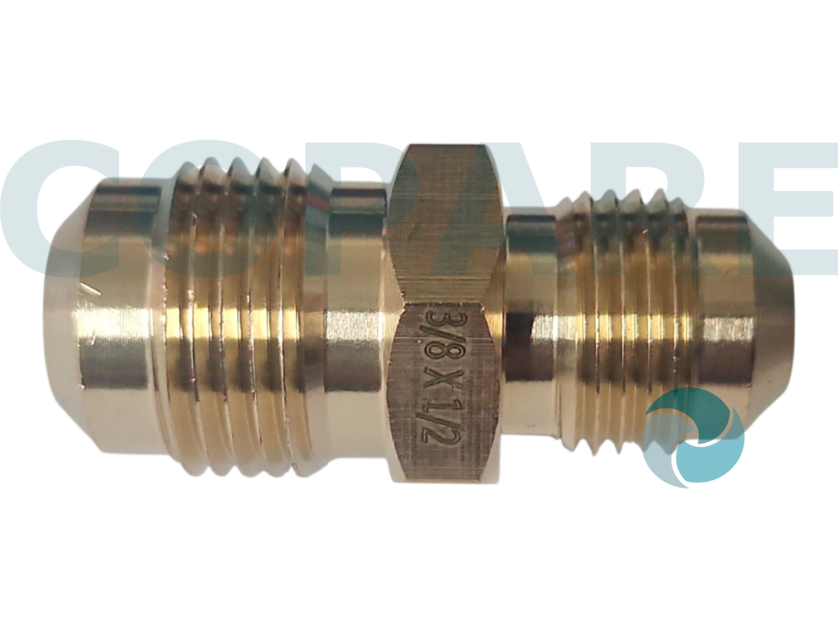 NIPLE UNION 1/2" FLARE X 3/8" FLARE COFLEX UNU-86