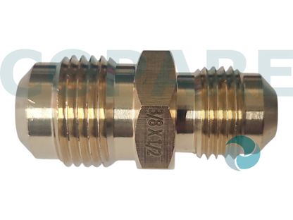 NIPLE UNION 1/2" FLARE X 3/8" FLARE COFLEX UNU-86