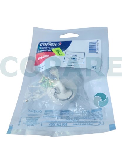 TAPON CON CADENA COFLEX PH-230 PARA LAVABO