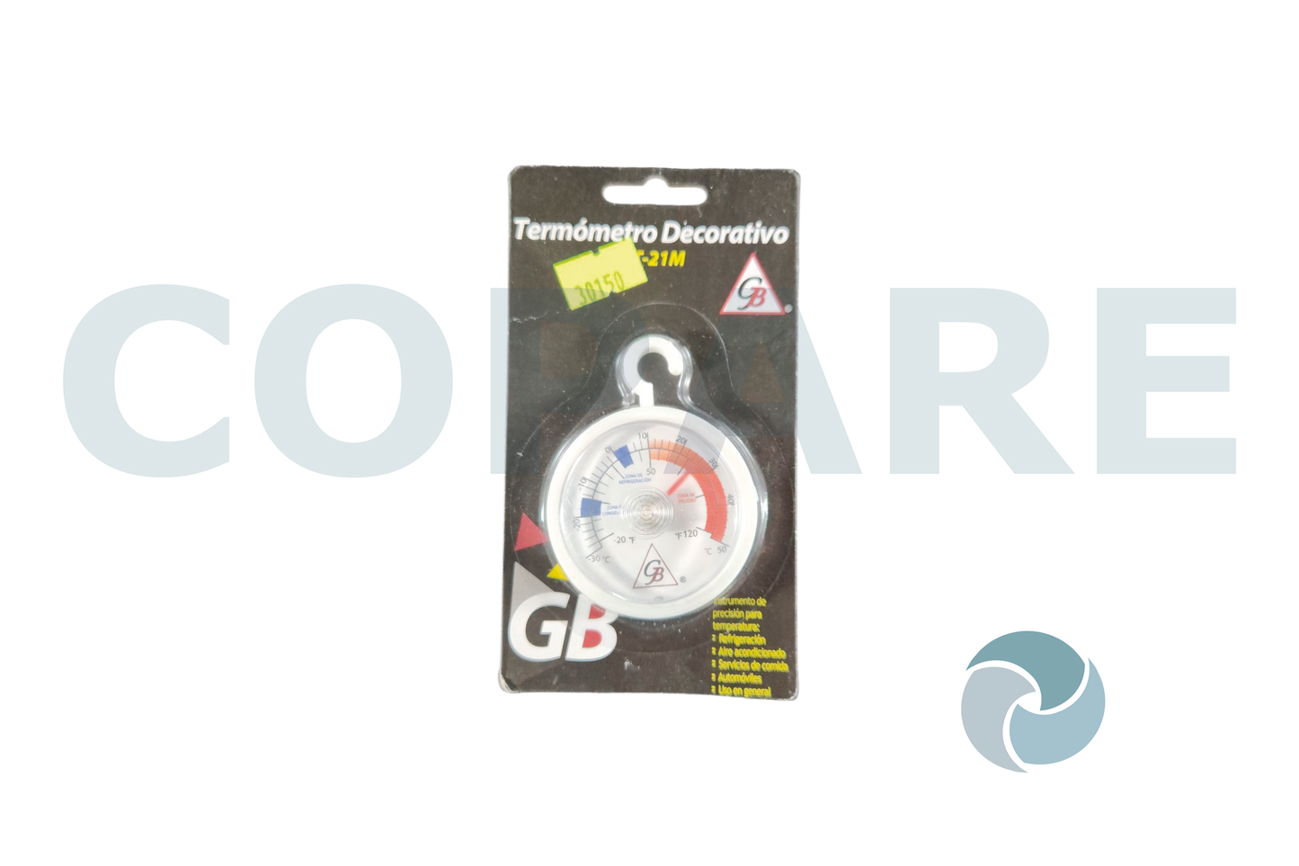 TERMOMETRO ANALOGO REDONDO GB MT-21M