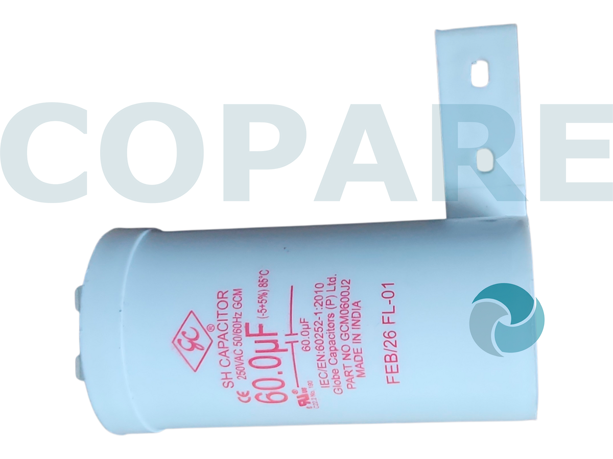 CAPACITOR 60 MFD PARA LAVADORA MABE SIRVE WW01F00344