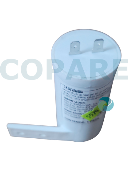 CAPACITOR 60 MFD PARA LAVADORA MABE SIRVE WW01F00344