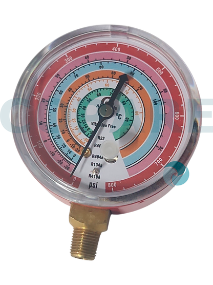 MANOMETRO 2.5PULG ALTA R410/134/22/404/407 AR-G800SV