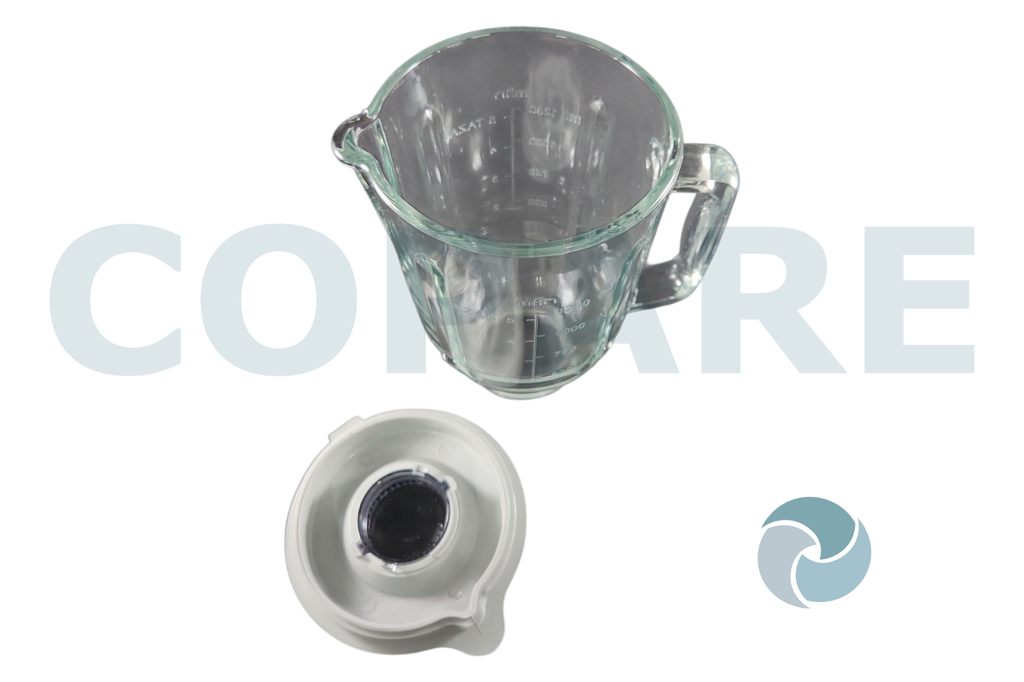 VASO CRISTAL MAN ORIG. CON TAPA GRIS RLAC000000510