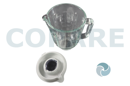 VASO CRISTAL MAN ORIG. CON TAPA GRIS RLAC000000510
