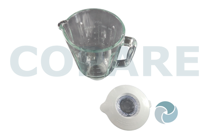 VASO CRISTAL MAN ORIG. CON TAPA GRIS RLAC000000510