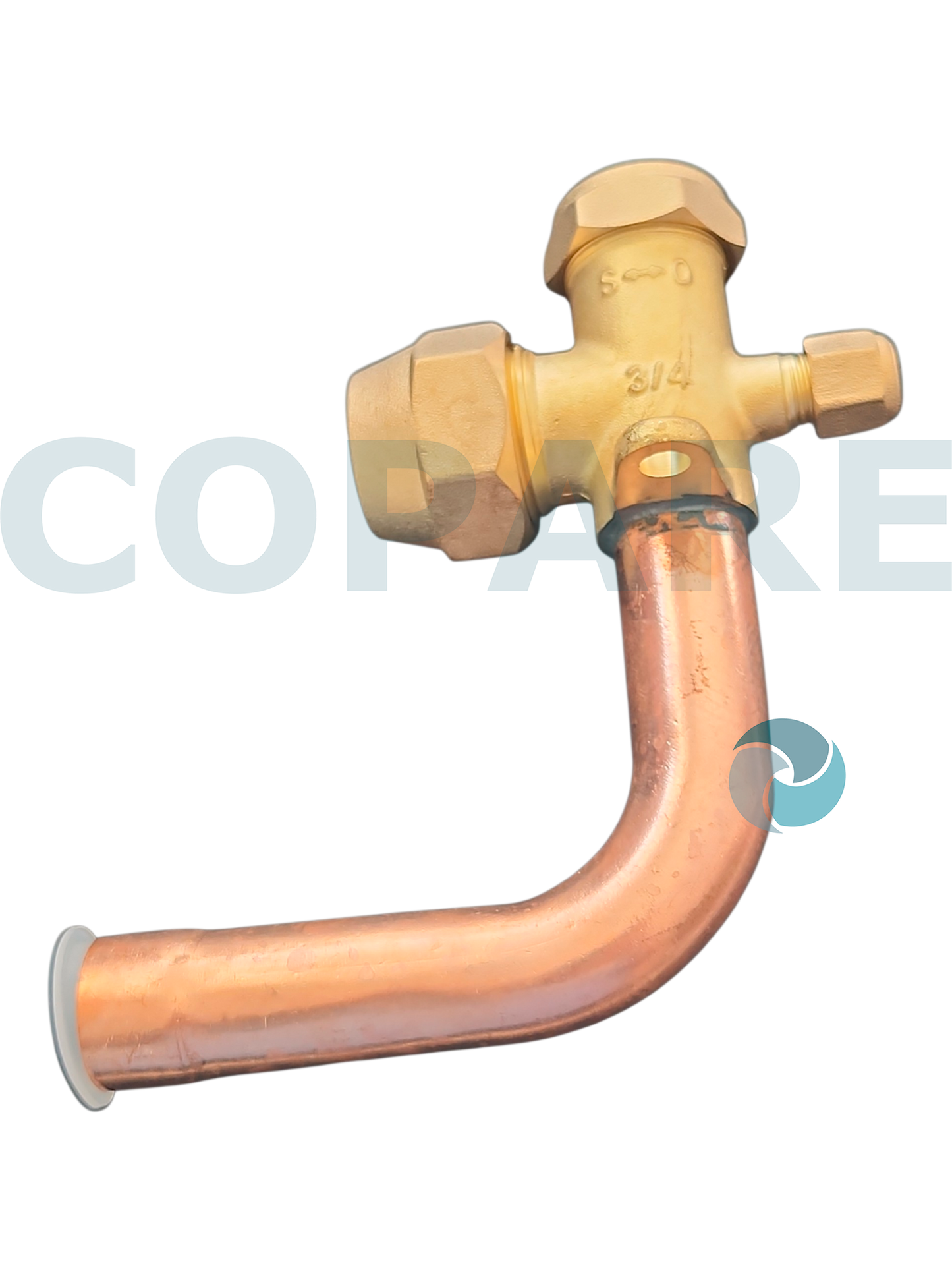 VALVULA DE SERVICIO COLDTEX PARA MINISPLIT CURVA 3/4 3 VIAS VVMNCU034