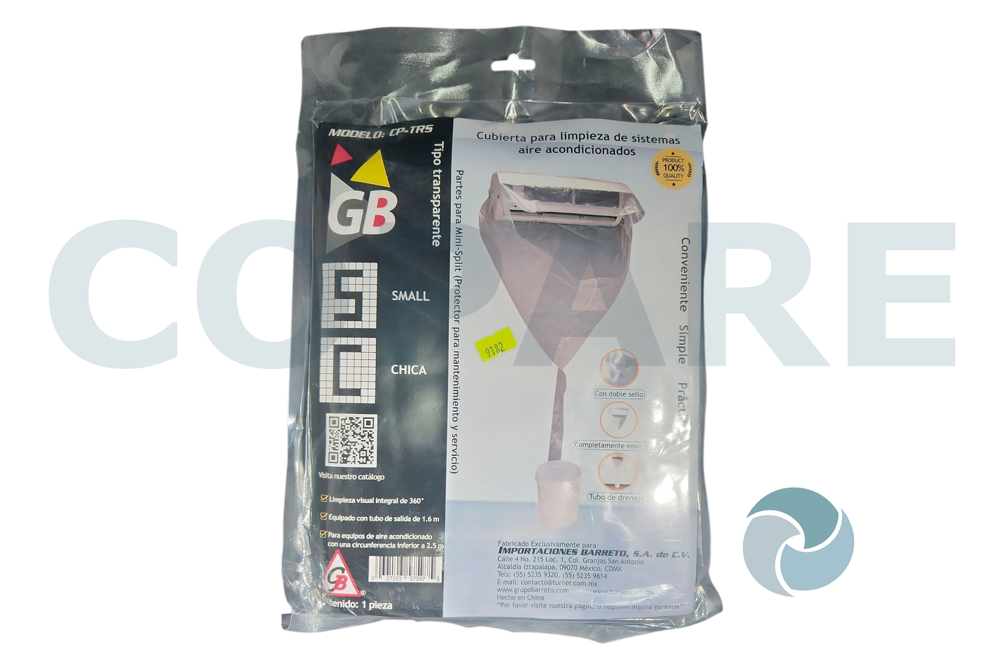 CUBIERTA CHICA PARA LIMPIEZA DE SISTEMAS A.A. CP-TRL GB