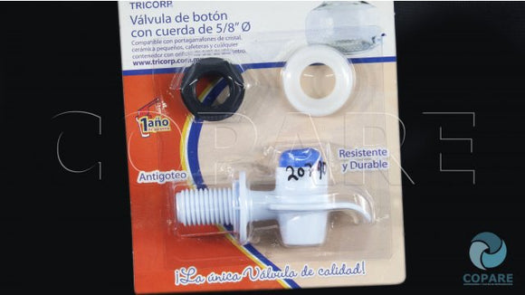 LLAVE PARA PORTAGARRAFON BOTON AZUL 5/8 4528-2
