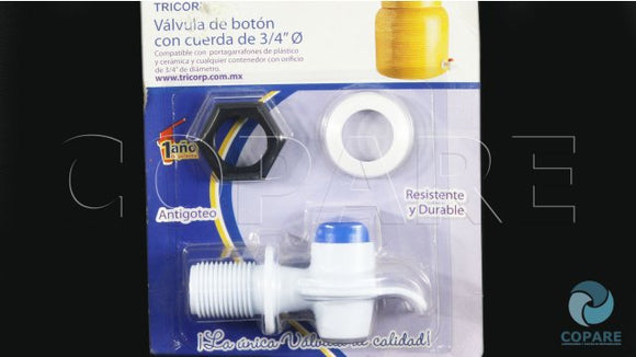 LLAVE PARA PORTAGARRAFON BOTON AZUL 3/4 4023-2
