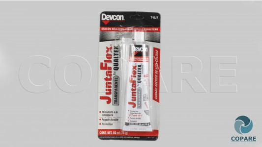 SILICON QUALTEX TRANSPARENTE 70 GR.