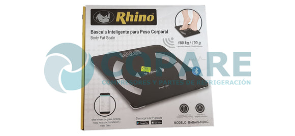 Bascula Inteligente de Baño Blanca 180kg - Rhino – Cristaleria La