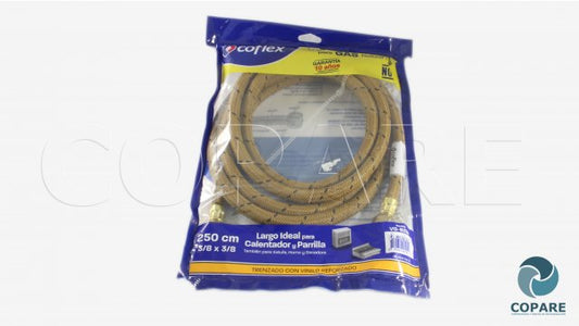 MANGUERA GAS MALLA ACERO 2.50 MTS COFLEX AG-B250