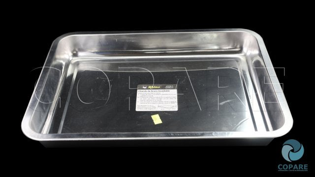 CHAROLA PARA BASCULA DE ACERO INOXIDABLE