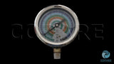 MANOMETRO DE ALTA CON GLICERINA R134,404A,507A AR-GL500H