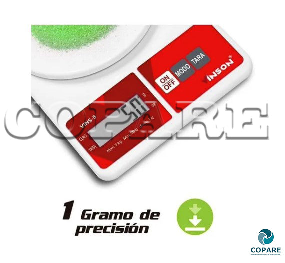 BASCULA DOMESTICA 5KG/1G VINS-5
