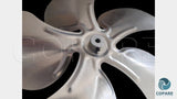 ASPA DE VENTILADOR DE  ALUMINIO 12CCW 5 ASPAS