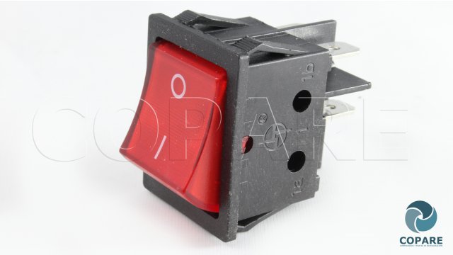 INTERRUPTOR F02 4 TERMINALES ANCHO 2P 1T KCD2 2X1