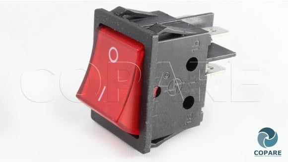 INTERRUPTOR F02 4 TERMINALES ANCHO 2P 1T KCD2 2X1