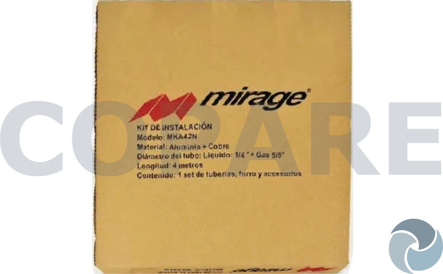 KIT DE INSTALACION PARA MINISPLIT 1/4*5/8 COLDTEK/GB COBRE KTMNCX014-058