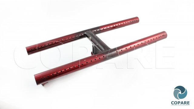 QUEMADOR TIPO H 40 CM CCON CODO XGAS067