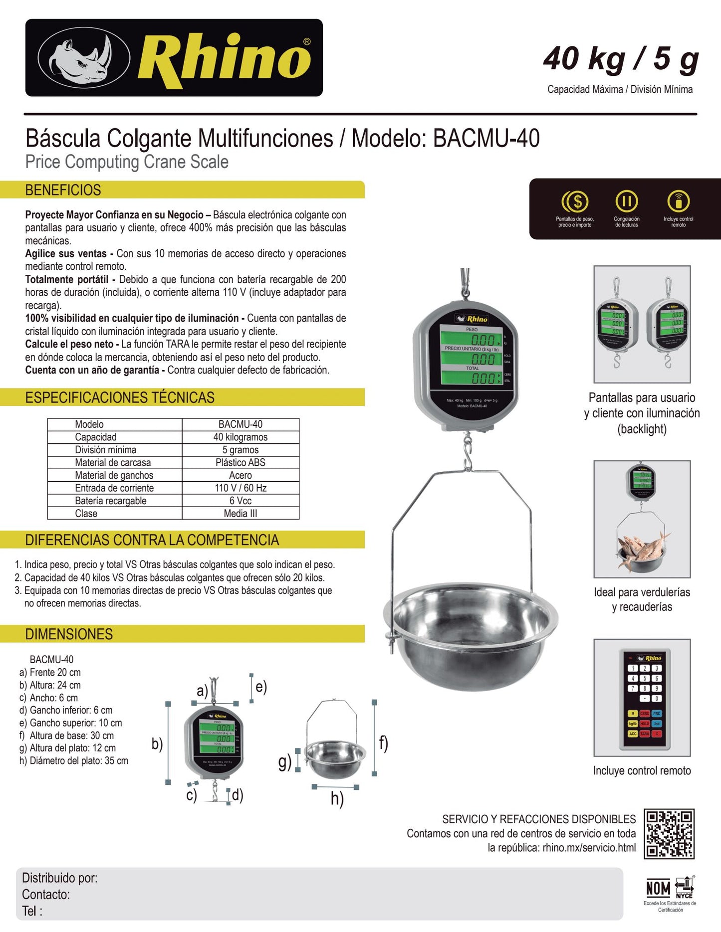 BASCULA COLGANTE BACMU-40