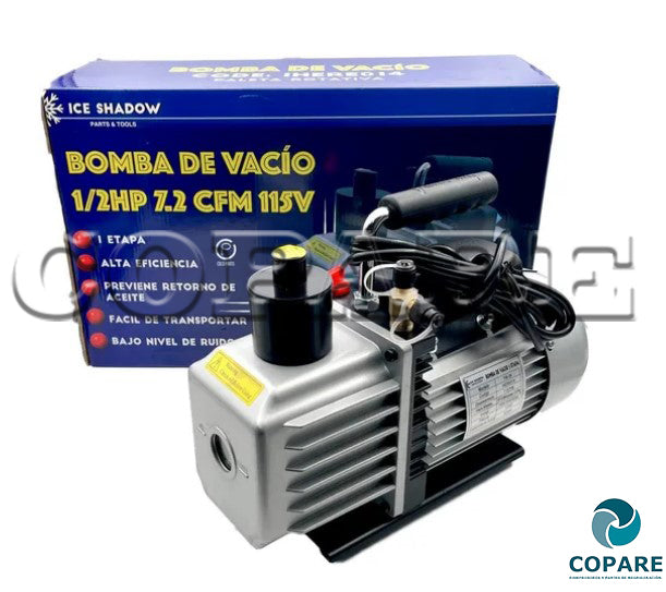 BOMBA DE VACIO 1 ETAPA 7.0CFM 110V 1/2 HP AR-160